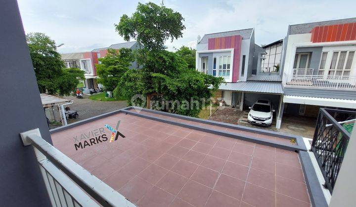 DISEWAKAN RUMAH SEMI FURNIISHED, ADA ROOFTOP LUAS, SIAP HUNI, GREEN ORCHID, MALANG 2