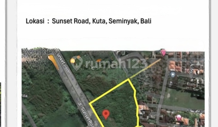 Dijual Tanah Lokasi Strategis Pinggir Jalan Raya Sunsetroad Seminyak Bali Dijual Tanah Lokasi Strategis Pinggir Jalan Raya Sunsetroad Seminyak Bali
