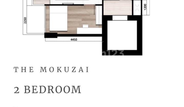 DIJUAL Apartemen YUKATA Type MOKUZAI 2BR di Alam Sutera Tangerang