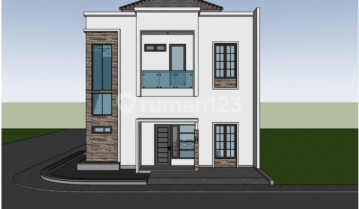 Rumah Hook Di Area Favorit Unit Baru Kireina Park BSD Nusaloka Tangerang