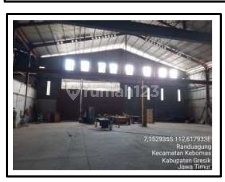 Dijual Via Lelang Gudang 1Lt di Kebomas Gresik Dijual Via Lelang Gudang 1Lt di Kebomas Gresik