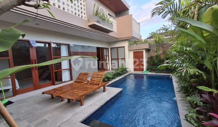Villa Modern Siap Huni Di Sanur, 3 Kamar Tidur, Full Furnish, Lokasi Strategis  1