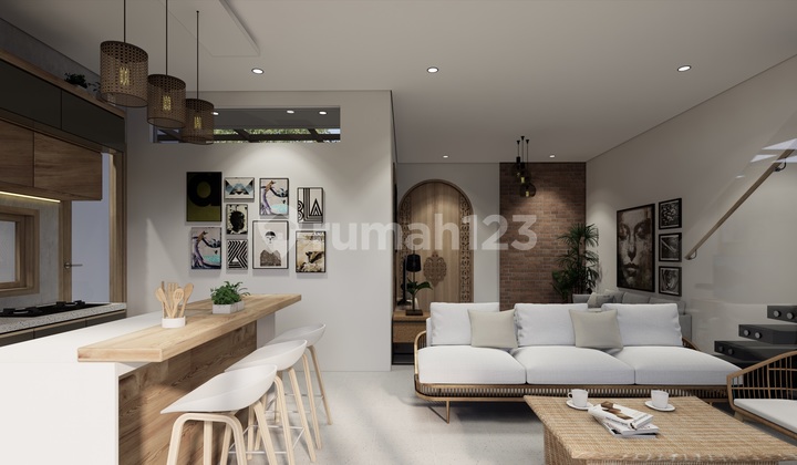 Villa 2 Lantai Type Amber Di Pererenan Canggu - 2 Br , Pool , Lokasi Tenang & Strategis, Mulai Rp 5,3 M