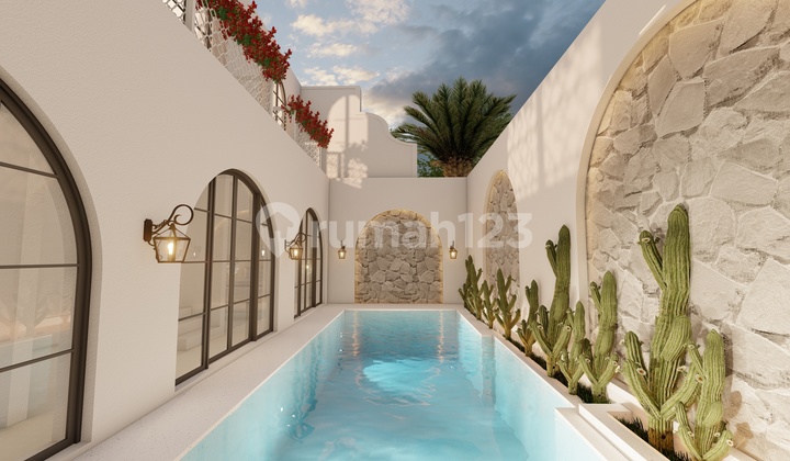 Villa Mewah Gaya Mediterania Dengan Pemandangan Laut Di Pererenan Canggu Bali