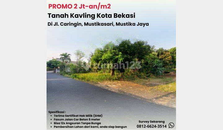 Promo 2 Jt-an Tanah Kavling Area Bekasi Terima SHM 1