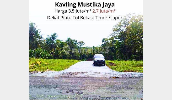 Mulai 2 Jt-an Permeter Kavling Bekasi Area Mustika Jaya. Terima SHM. 1