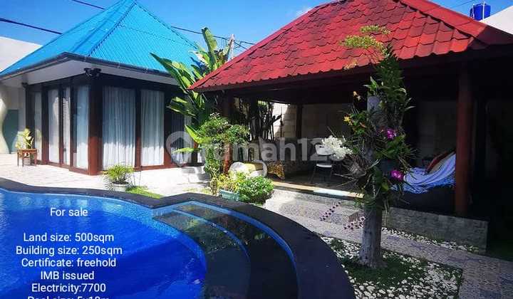Villa For Sale In Sanur, Central Tourism Area In Denpasar