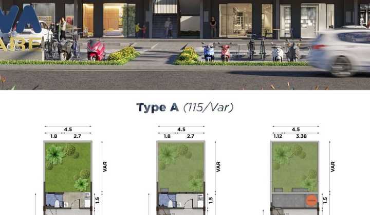 Dijual Ruko Baru 3 Lantai - Cova Square Harapan Indah