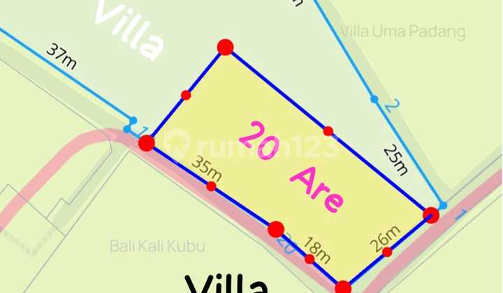 Tanah Murah Prime Komersial di Pantai Padang Padang Pecatu