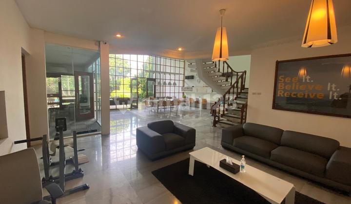 Luxury Beautiful Spacious Green Ready-to-Occupy House for Rent in a Strategic Location in Kemang - South Jakarta