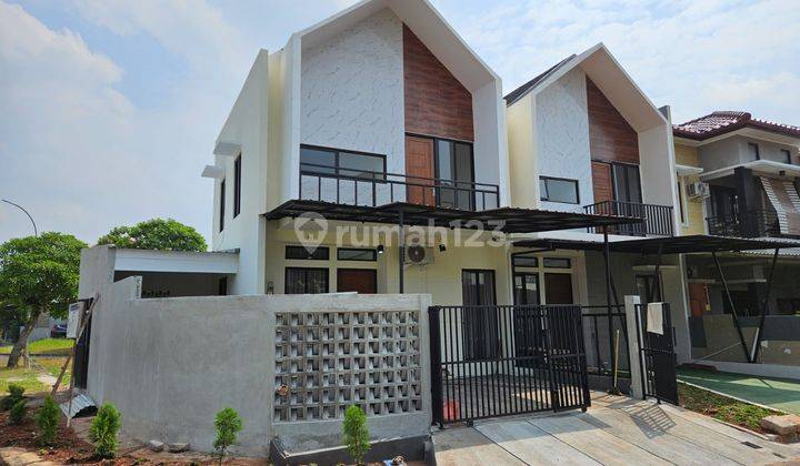 Dijual Rumah Baru Posisi Hook Modern Minimalis Anggrek Loka Bsd 1