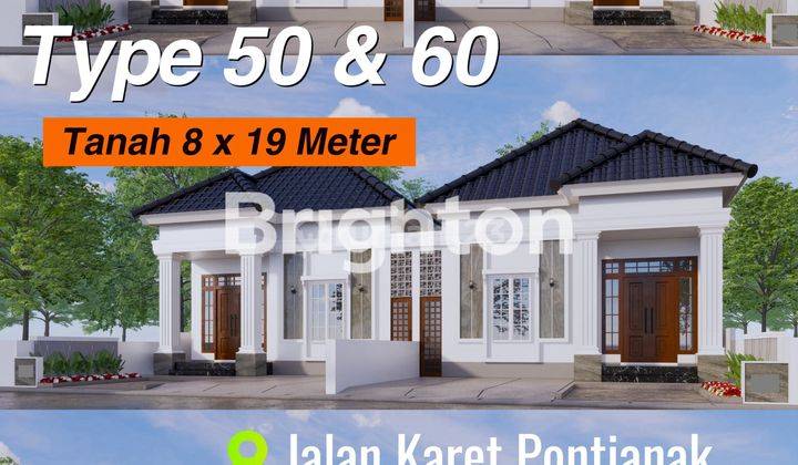 Rumah tipe 60 di Jl. Karet Pontianak 1