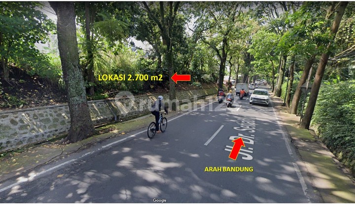 Dijual Tanah Kosong, Harga Dibawah NJOP, Lokasi Premium, di Mainroad Jln Setiabudhi Bandung
