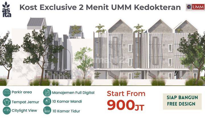 Kost Exclusive 2 Menit UMM Kedokteran Malang Cocok Investasi Jangka Panjang