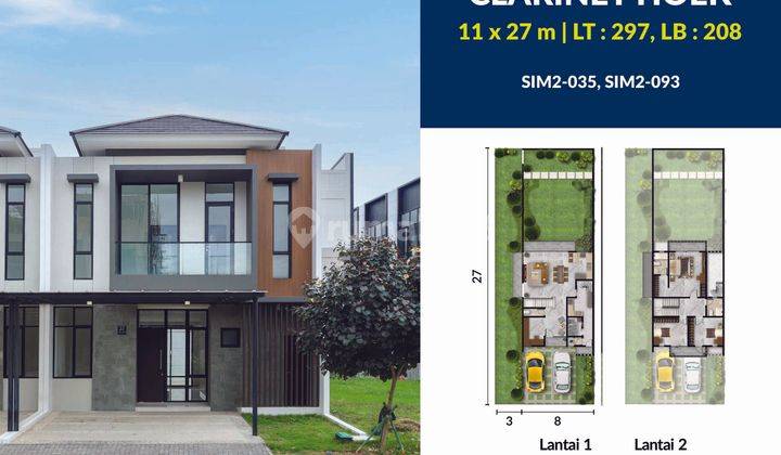 Jual Cepat ! Rumah di Pantai Indah Kapuk PIK2 Cluster Simprug Village, Hadap Utara Hoek, Siap Huni 1