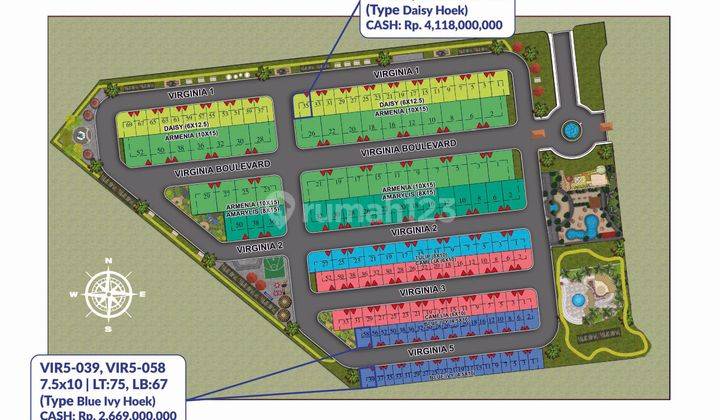 JUAL CEPAT ! Rumah di Pantai Indah Kapuk PIK2, Cluster Virginia, Hadap Utara, Siap Huni 2