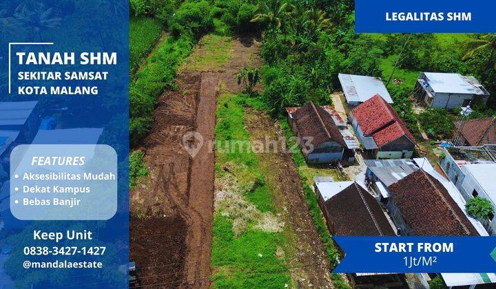 Tanah SHM Sekitaran Samsat Kota Malang Siap Bangun Strategis 1
