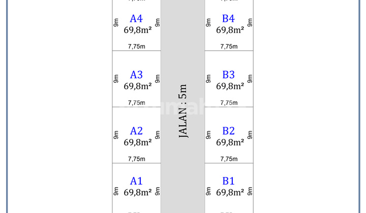 Tanah Kavling Lingkungan Asri Siap Bangun Rukost Malang