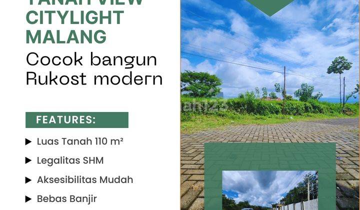 Tanah SHM Malang View Citylight Dan Pegunungan Dekat Kampus 1