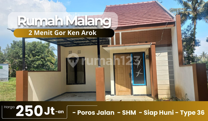 Ready-to-Live House Only 3 Minutes to Gor Ken Arok Malang