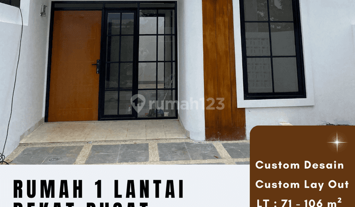 Rumah 1 lantai di Bandung Timur, Minimalis Modern 1