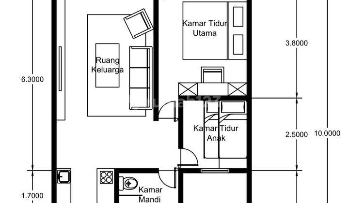 Apartemen 3 Kamar Tidur Sky House Bsd 2