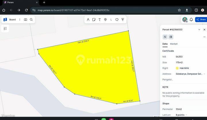 Dijual Tanah 425m2 Bonus Bangunan Jl Petakisan Denpasar Selatan 2