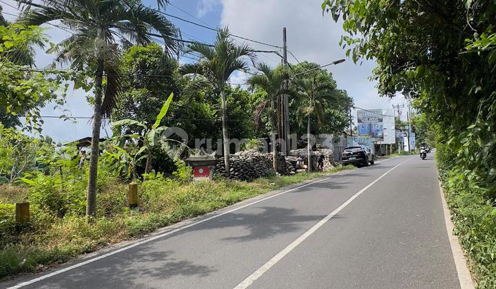 Affordable Land for Sale 1750m2 on Main Street Lodtunduh Ubud Bali