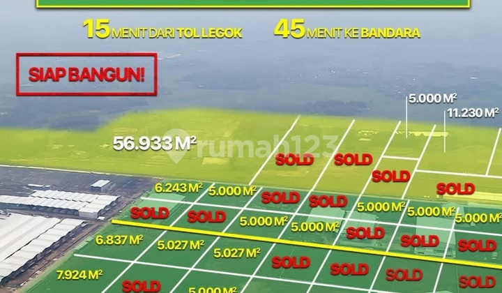 Dijual Tanah Kavling Industri Blessindo Legok Tangerang Kawasan Aman dan Nyaman