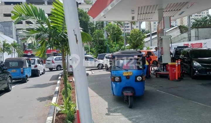 Cheap Sale Land with Gas Station & Office Bonus in Sawah Besar, Central Jakarta.