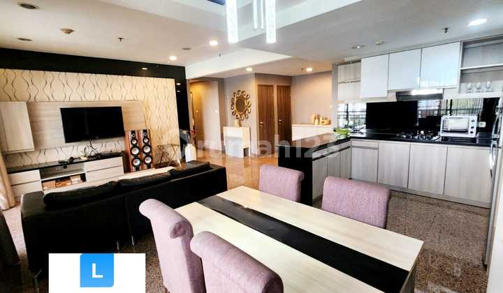 Best Deal!! Dijual Apartemen Pavilion 2 Bed +1 Sz 115m2 Furnish, Middle Floor, View Pool, Jakarta Selatan 2