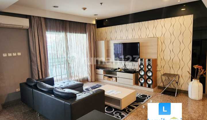 Best Deal!! Dijual Apartemen Pavilion 2 Bed +1 Sz 115m2 Furnish, Middle Floor, View Pool, Jakarta Selatan