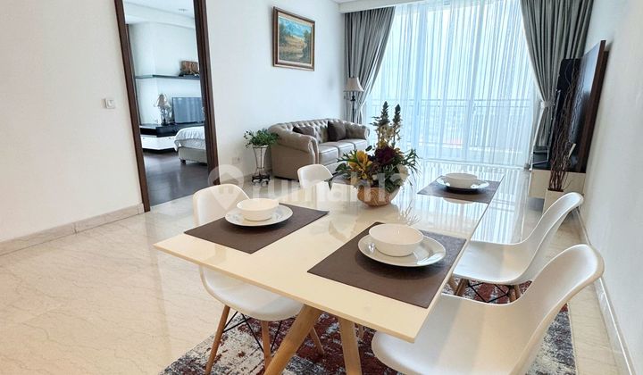 Disewakan Apartemen Pakubuwono House 2Bedeoon Size 128M2 Full Furnished, High Floor, Jakarta Selatan