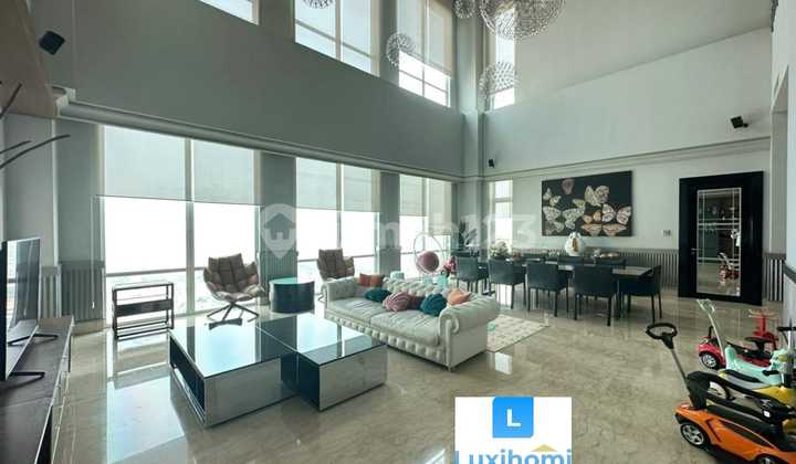 For Sale Penthouse Pakubuwono Residence 5BR Size 900m² Furnished City View, South Jakarta