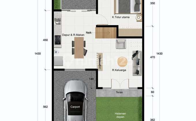 For Sale New 2-Story House Ready to Occupy – Strategic Location on Jl. Raya Dalung Kaja, North Kuta, Badung – Bali 2