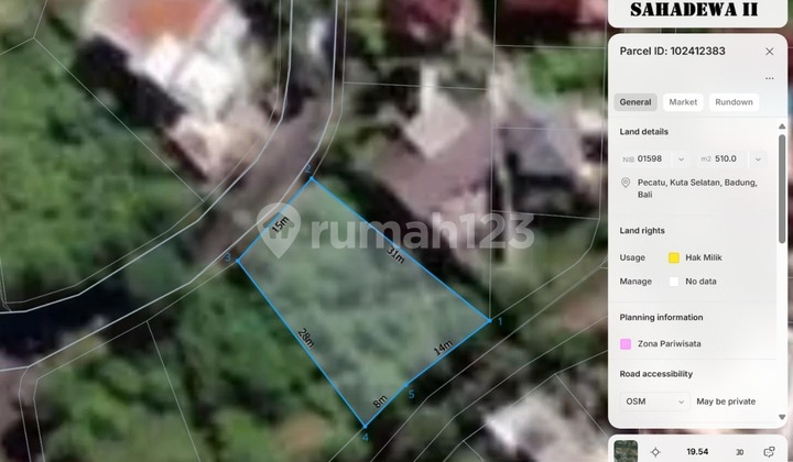 LAHAN LANGKA 5,1 ARE DI PECATU INDAH RESORT - SIAP BANGUN & SIAP INVEST! ( JK )