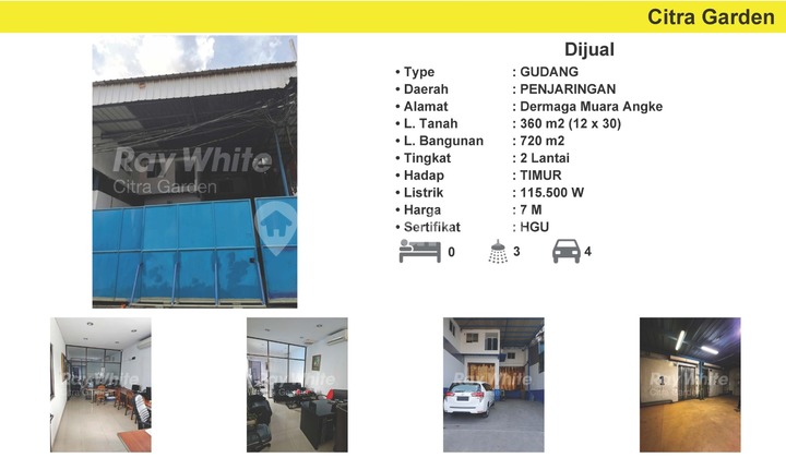 Jual Murah Gudang & Kantor Muara Angke Exclusive 2 LT HGU 0031Hey
