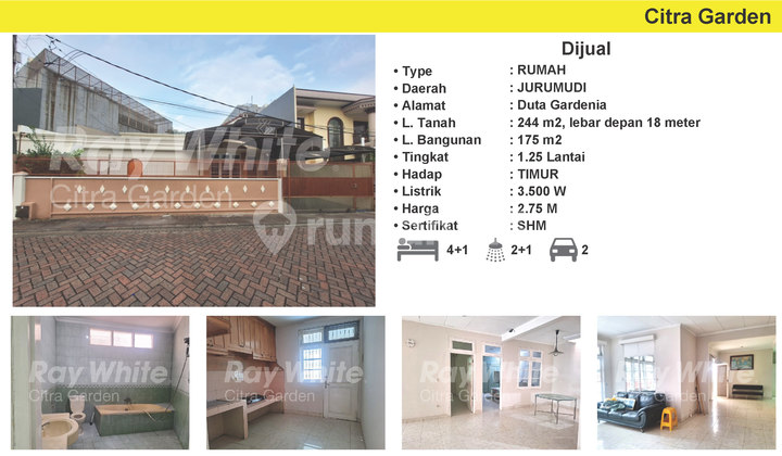 Jual Rumah SHM Duta Garden, Tangerang 0001-CHRWID
