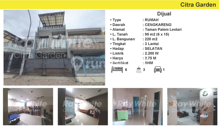 Jual Rumah Bagus SHM Taman Palem Lestari, Jakarta Barat 0025-JAH