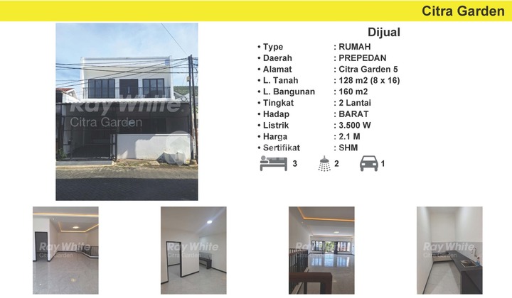 For Sale Cheap 2-Storey House SHM Citragarden5 West Jakarta 0050-Hos