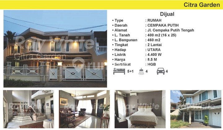 JUal Rumah Terenovasi HGB Cempaka Putih, Jakarta Pusat 0021-JON