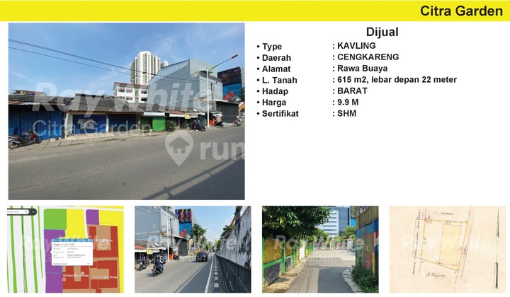 Jual Tanah 615 m2 SHM Cengkareng, Jakarta Barat 0002-CRSERW Jual Tanah 615 m2 SHM Cengkareng, Jakarta Barat 0002-CRSERW