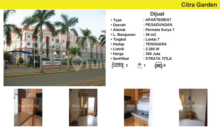 Dijual Apartment Permata Surya 1 Bagus Furnished 0047-MAR Dijual Apartment Permata Surya 1 Bagus Furnished 0047-MAR