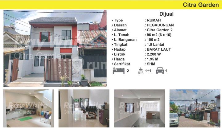 Sell Cheap House, 2 Floors, Citra Garden2 West Jakarta 0047-Joh