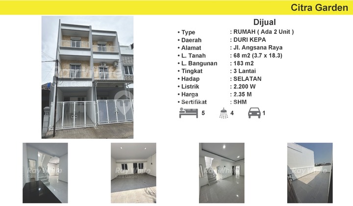 Jual Rumah Terenovasi SHM Duri Kepa, Jakarta Barat 0056-ERW