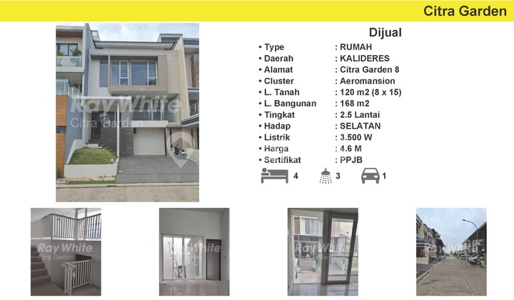 For Sale Nice House PPJB Citra Garden 8, West Jakarta 0062-BAM
