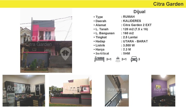 Dijual Rumah MURAH Furnish SHM Citra Garden 2 Ext JakBar 0046-JAH Dijual Rumah MURAH Furnish SHM Citra Garden 2 Ext JakBar 0046-JAH