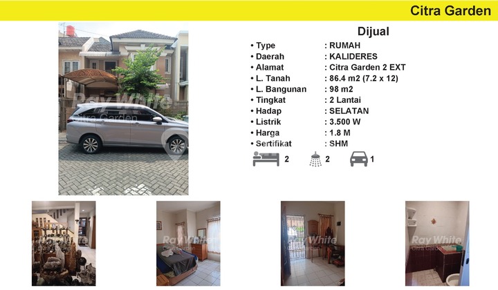 Dijual Rumah Bagus Citra 2 Ext SHM Kalideres, JakBar 0023-AGU Dijual Rumah Bagus Citra 2 Ext SHM Kalideres, JakBar 0023-AGU