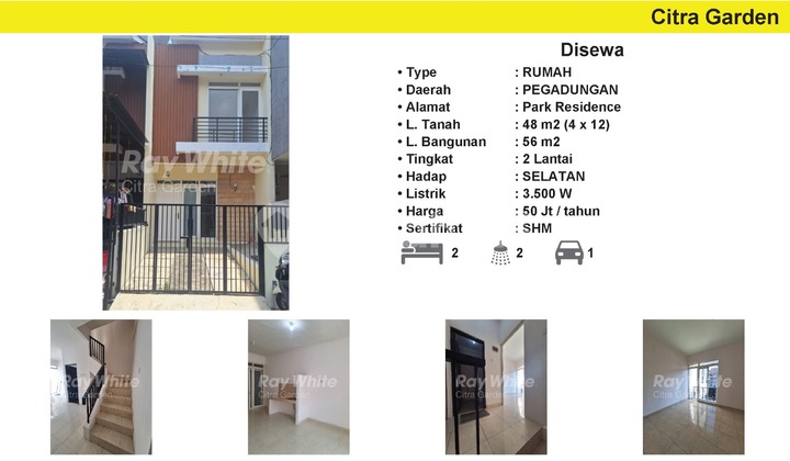 Disewakan Rumah MURAHFurnish Park Residences Jakarta Barat0051HOS 1