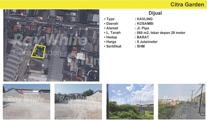 Jual Tanah Strategis, SHM Murah Exclusive 0050-Skw